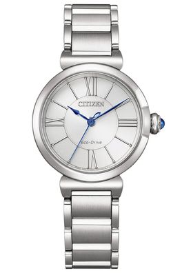 Citizen Eco-Drive Solar Damenuhr Silberfarben EM1070-83A