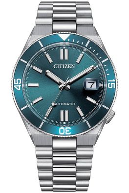 Citizen Herrenuhr Automatik 10 bar Edelstahl/Blau NJ0231-56L