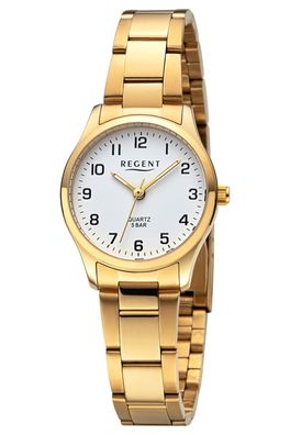 Regent F-1421 Damenuhr Quarz Goldfarben