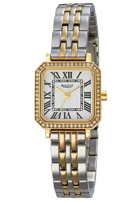 Regent F-1649 Damenuhr Quarz Bicolor
