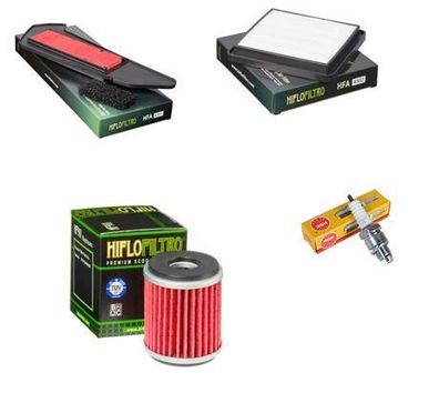 Wartungssatz Ölftilterset Zündkerze spark splug passt an Yamaha Czd 300 A Mw