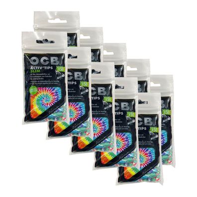 OCB Activ Tips SLIM Aktivkohle-Filter mit Keramikkappen 10x 50 Stück Limited Edition