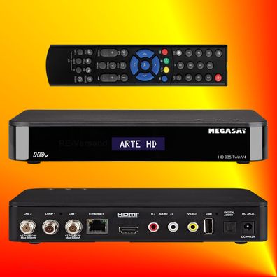 Megasat HD 935 V4 Twin-Tuner HD SAT-Receiver PVR-Ready Bluetooth 5.1 SAT>IP
