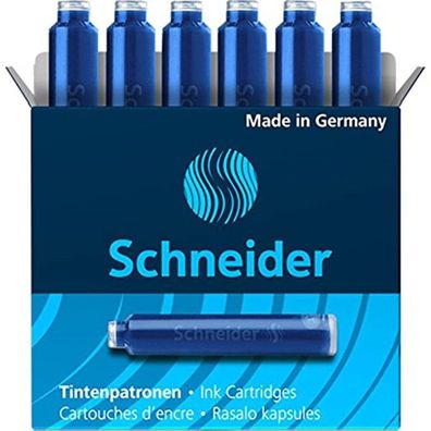 Schneider Tintenpatronen für Füller blau 6 St