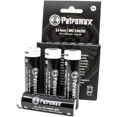 Petromax 4er Akku Pack für LM500 | 18650 | 4 x 3450 mAh