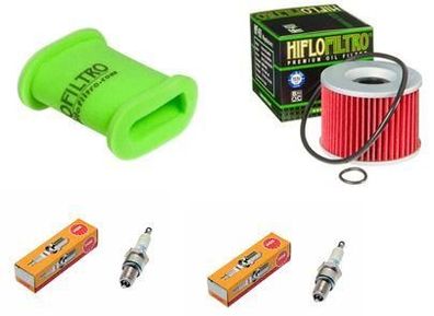 Wartungssatz Ölftilterset Zündkerze spark splug passt an Kawasaki El 250 88-03