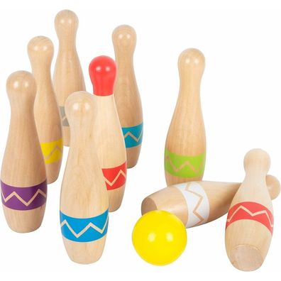 Small Foot 11912 Kegelspiel Active aus Holz mit praktischem Beutel