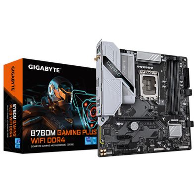 Gigabyte B760M GAMING PLUS WIFI DDR4 - Motherboard - micro ATX - LGA1700-Sockel... ->