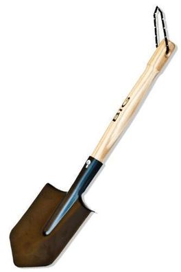 Feldspaten Klein Spitzspaten Gartenspaten Lackiert Holzstiel Garten Camping 58cm