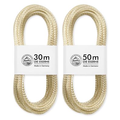 Wäscheleine 30 m oder 50 m | reisfest "Die Eiserne" 1A Ware | Made in Germany