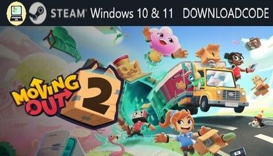 NEU PC Computer Spiel Moving Out 2 für Windows 10 11 STEAM Downloadcode Game Key