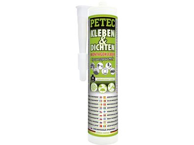 Petec Kleben & Dichten Montagekleber transparent Kartusche