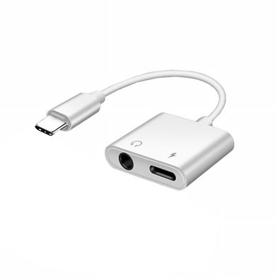 B53 USB 3.1 Typ C Stecker auf Buchse + Klinke Jack AUX 3,5mm Buchse Audio Adapter