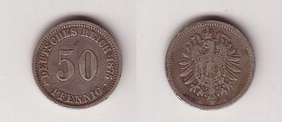 50 Pfennig Silber Münze 1875 A Jäger 7 (114247)