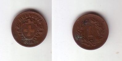 1 Rappen Kupfer Münze Schweiz 1925 (114099)