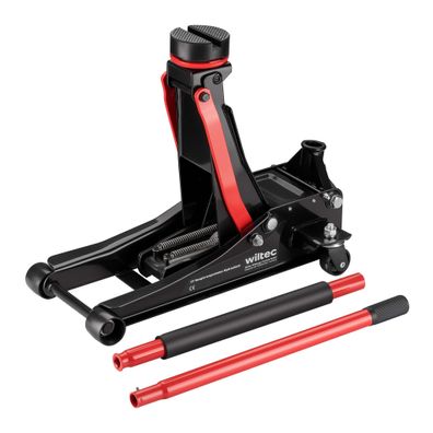 Wiltec Rangierwagenheber hydraulisch 3t 85-500mm Wagenheber Doppelkolben Kfz