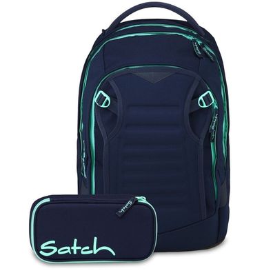 satch Set Matchplus + Schlamperbox 26, Ocean Mint, Mädchen & Jungen