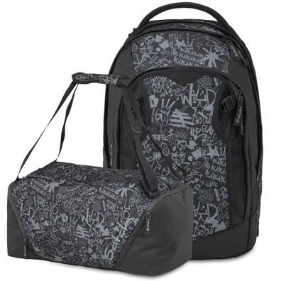 satch Match Plus Set Matchplus + Sporttasche MatpDuf-26, Street Ink, Mädchen