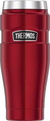 Thermos Stainless KING MUG 0,47 l Thermobecher cranberry red polished | HAN 400224