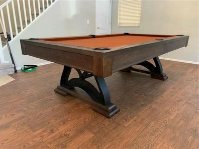 Freizeittisch Billardtisch Stilvoller Spieltisch Holztisch Pooltisch