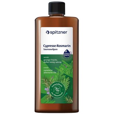 Saunaaufguss Wellness Cypresse Rosmarin 1000 ml
