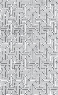 Abstrakter Geometrisches Muster Wohnzimmerteppich Teppich Kurzflor Grau