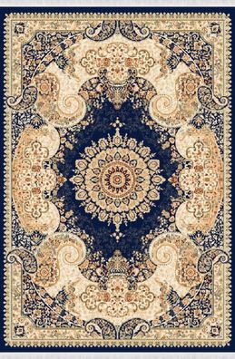 Designer Teppiche Flachgewebe Abstrakte Teppich Orientteppich 150x233 Blau