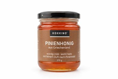 Griechischer Pinienhonig - Waldhonig naturbelassen 270 g Glas | Kokkino