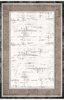 Design Orientte Teppiche Abstrakt Teppich Wohnzimmer Braun 160x230cm