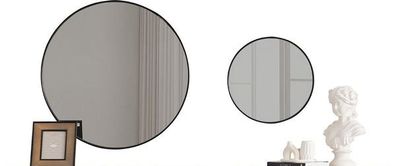 Spiegel Wandspiegel Kosmetikspiegel Rundspiegel Esszimmer Rahmenspiegel 2x