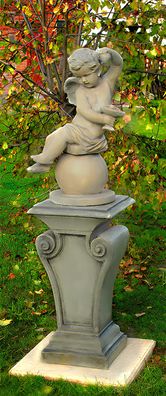 Steinfigur Wetterfest Steinguss Grabschmuck Grab Engel Gartenfigur Figur 8508