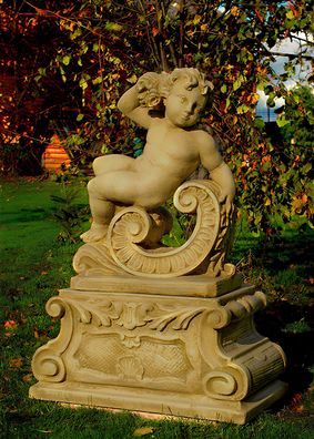 Gartenfigur Steinfigur FIGUR GARTEN Skulptur Steinguss Frostfest 76 cm - 1589