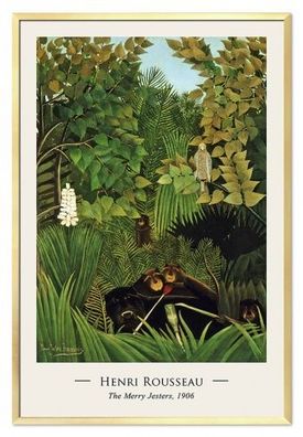 Die fröhlichen Possenreißer Henri Rousseau Poster Druckbild G114469