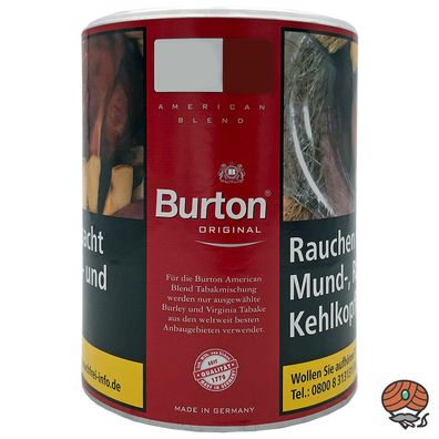Burton Original Feinschnitt Tabak / Stopf- Drehtabak 120g Dose