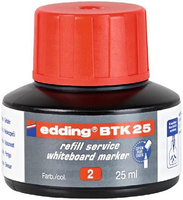 edding BTK 25 Nachfülltinte Whiteboardmarker rot