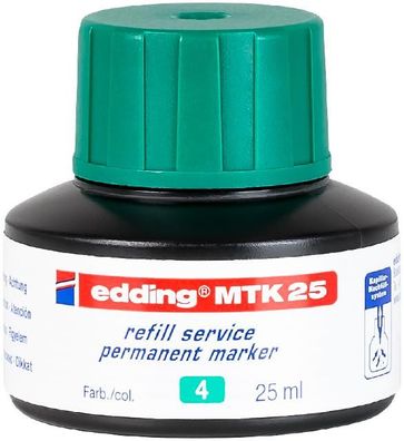 edding MTK 25 Nachfülltinte Permanentmarker grün