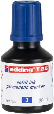 edding T 25 Nachfülltinte Permanentmarker blau