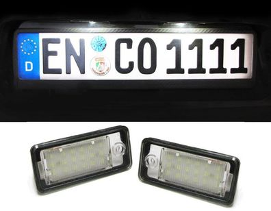 LED Kennzeichenbeleuchtung 6000K für Audi A3 8P A4 B6 A6 4F Q7 TDL