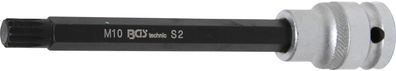 Bit-Einsatz | Länge 140 mm | Antrieb Innenvierkant 12,5 mm (1/2") | Innenvielzahn (f