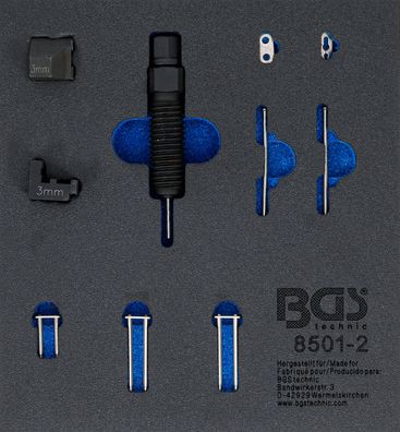 Werkstattwageneinlage 1/6: Ergänzungssatz für Steuerketten-Nietgerät (Art. 8501) | g