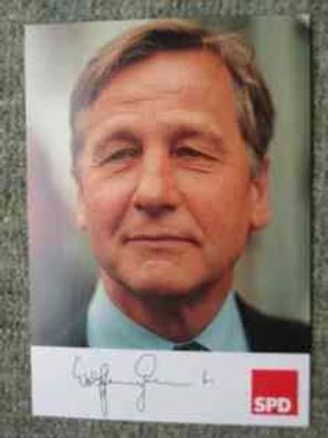 Bundesminister a.D. SPD Wolfgang Clement - Autogramm!!!