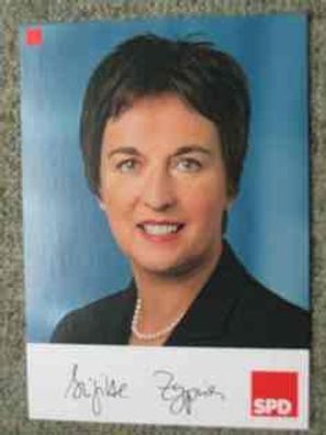 SPD Bundesministerin Brigitte Zypries - Autogramm!!!