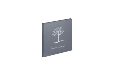 Pagna Gedenkbuch 25x25cm Baum 128S grau
