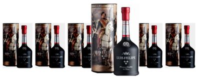 6 x Brandy Luis Felipe Premium Bodega Rubio 40% vol. - limitiert