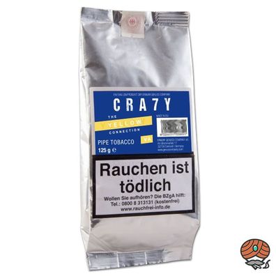 CRAZY The YELLOW Connection Pfeifentabak 125g - Vanilla / Vanille