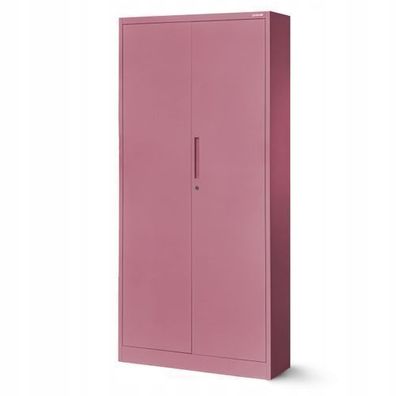Aktenschrank Büroschrank Metallschrank Werkzeugschrank 195x90x40 cm Rosa