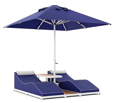 Stilvoller Liegestuhl Designer Metallrahmen Exklusive Gartenliege