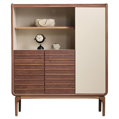 Stilvolle Braune Kommode Wohnzimmer Holz Aufbewahrungsschrank