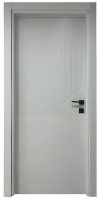 Graue Hochwertige Innentür Robuste Holztür Sicherheits Haustüren