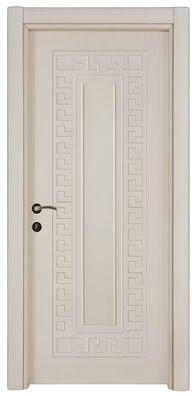 Moderne Beige Wohnungstür PVC-Beschichtung Hochwertige Hoteltüren